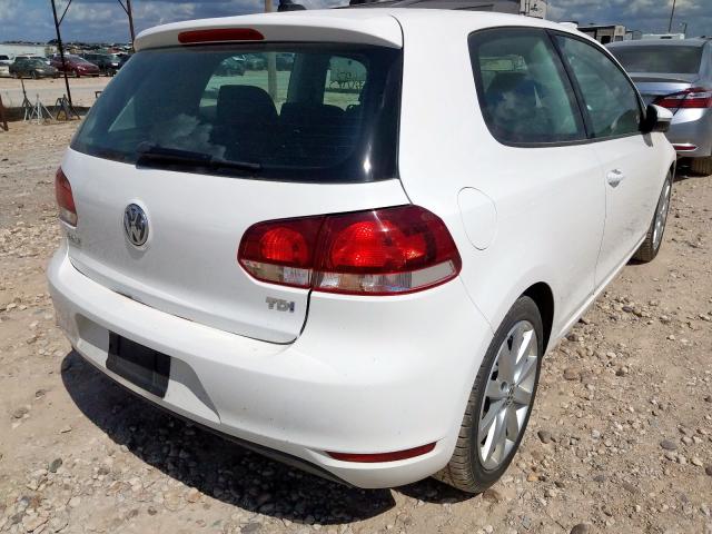 WVWBM7AJXBW148881 - 2011 VOLKSWAGEN GOLF WHITE photo 4