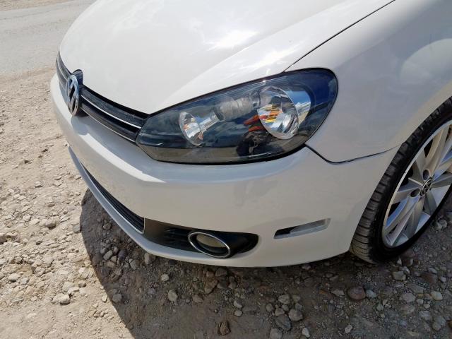 WVWBM7AJXBW148881 - 2011 VOLKSWAGEN GOLF WHITE photo 9