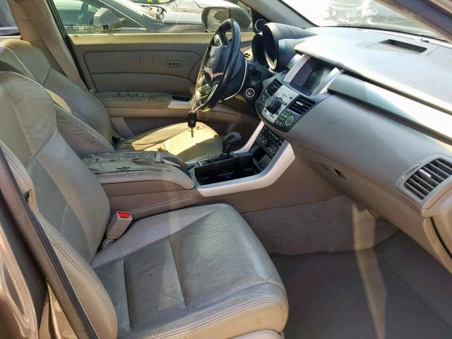 5J8TB18508A004957 - 2008 ACURA RDX TECHNO GRAY photo 5