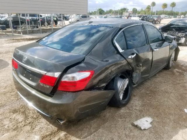 1HGCR2F86DA208929 - 2013 HONDA ACCORD EXL GRAY photo 4