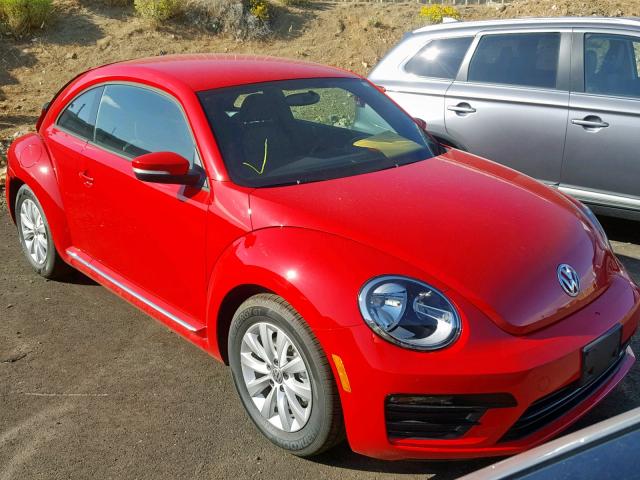 3VWFD7AT5KM710721 - 2019 VOLKSWAGEN BEETLE S RED photo 1
