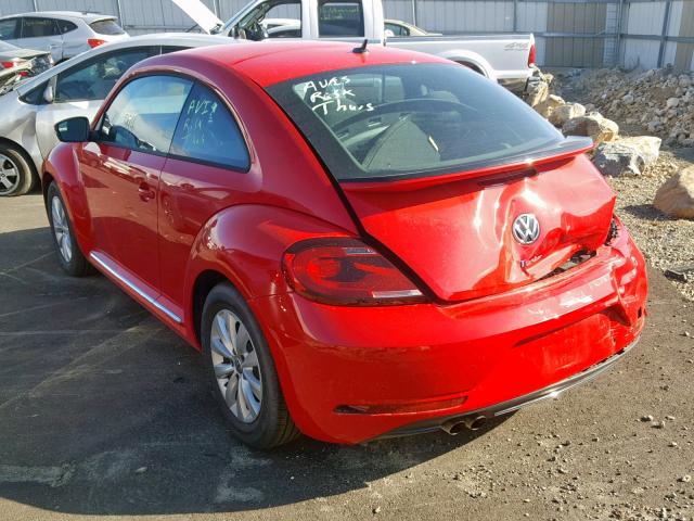 3VWFD7AT5KM710721 - 2019 VOLKSWAGEN BEETLE S RED photo 3