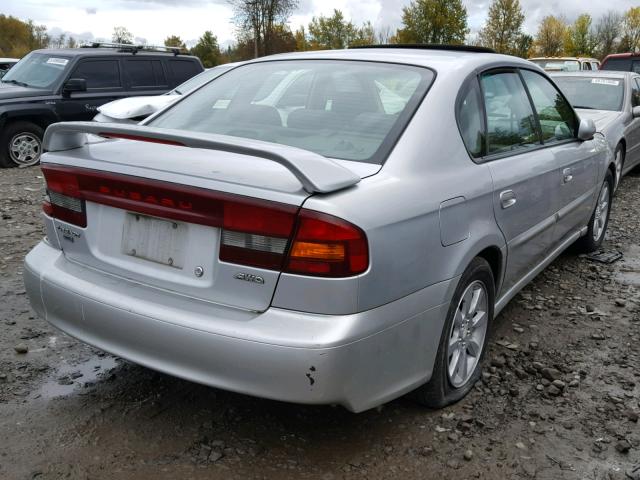 4S3BE635537212554 - 2003 SUBARU LEGACY L SILVER photo 4