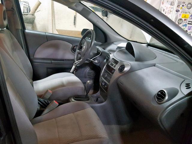 1G8AJ55F77Z198278 - 2007 SATURN ION LEVEL GRAY photo 5