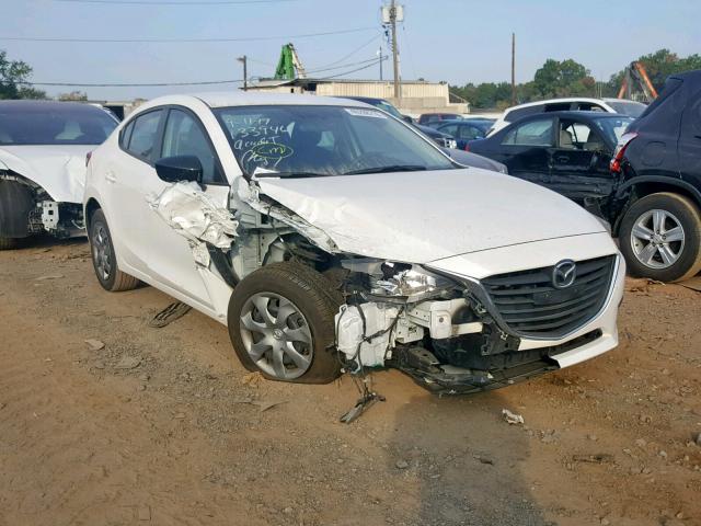 JM1BM1T78E1171916 - 2014 MAZDA 3 SV WHITE photo 1