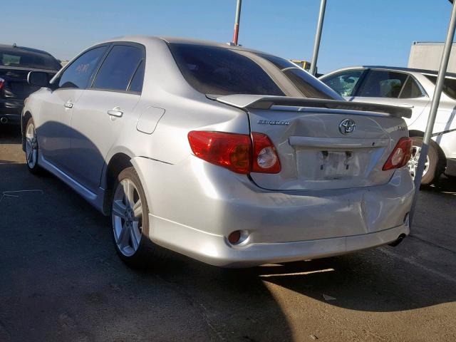 1NXBE40EX9Z089249 - 2009 TOYOTA COROLLA XR 银色 照片 3