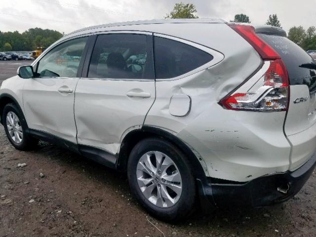 5J6RM4H76EL058523 - 2014 HONDA CR-V EXL WHITE photo 9