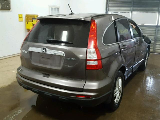 5J6RE4H73BL111512 - 2011 HONDA CR-V EXL GRAY photo 4