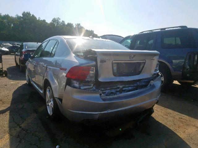 19UUA66286A024304 - 2006 ACURA 3.2TL SILVER photo 3