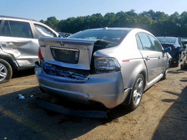 19UUA66286A024304 - 2006 ACURA 3.2TL SILVER photo 4