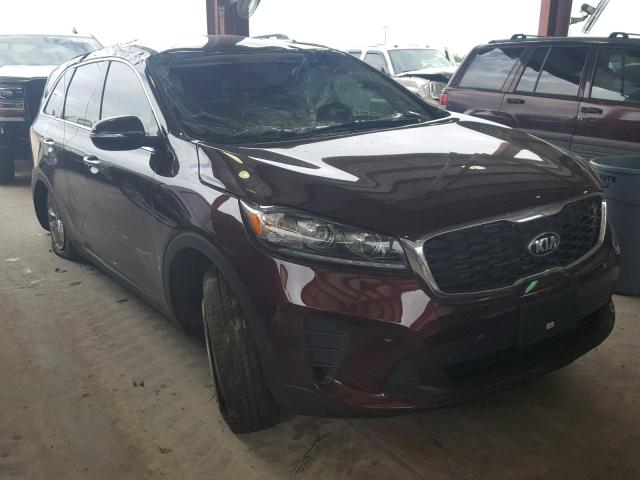 5XYPG4A3XKG510587 - 2019 KIA SORENTO LX BURGUNDY photo 1