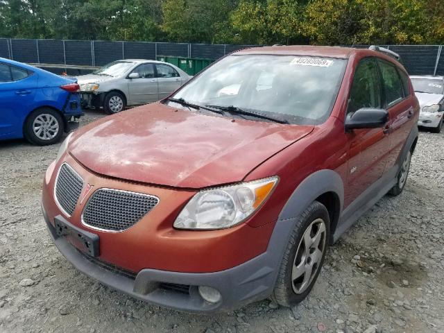 5Y2SL63805Z454904 - 2005 PONTIAC VIBE MAROON photo 2