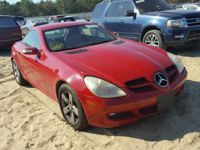 WDBWK54F67F158817 - 2007 MERCEDES-BENZ SLK 280 RED photo 1