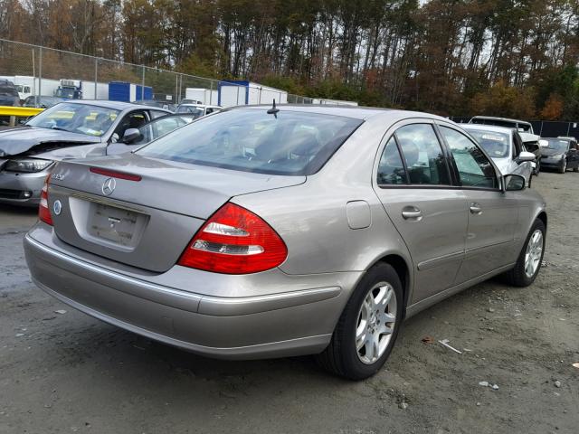 WDBUF65J03A209787 - 2003 MERCEDES-BENZ E 320 GRAY photo 4