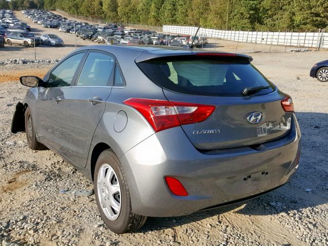 KMHD35LH3HU384007 - 2017 HYUNDAI ELANTRA GT GRAY photo 3