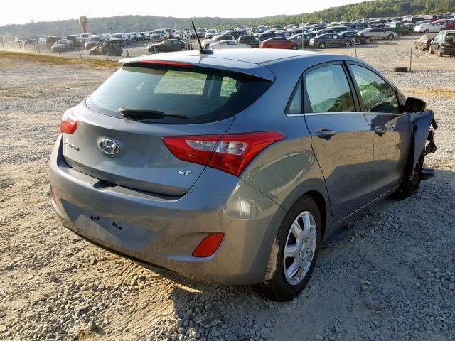 KMHD35LH3HU384007 - 2017 HYUNDAI ELANTRA GT GRAY photo 4