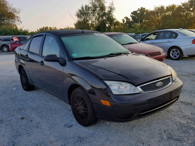 1FAFP34N67W363932 - 2007 FORD FOCUS ZX4 BLACK photo 1