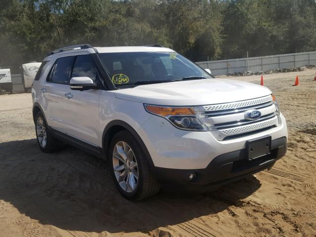 1FM5K7F81FGB65105 - 2015 FORD EXPLORER L WHITE photo 1