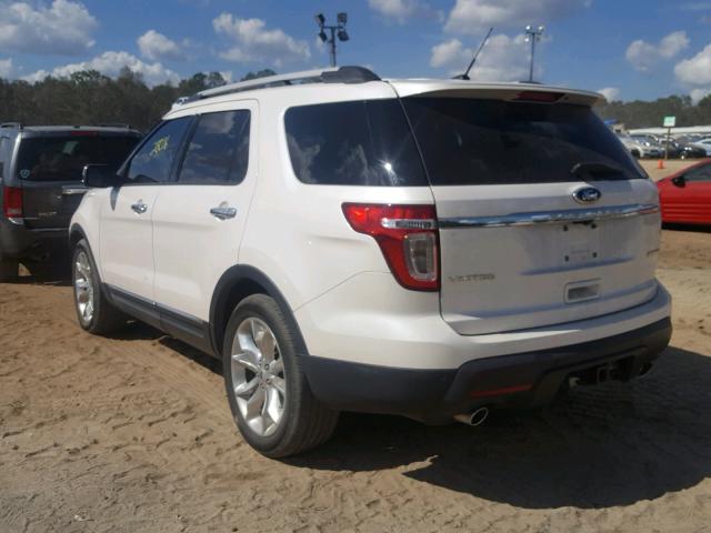 1FM5K7F81FGB65105 - 2015 FORD EXPLORER L WHITE photo 3