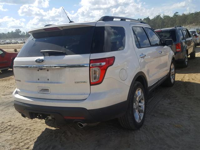 1FM5K7F81FGB65105 - 2015 FORD EXPLORER L WHITE photo 4