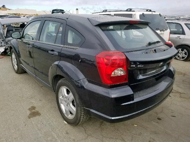 1B3HB48B08D674729 - 2008 DODGE CALIBER SX BLACK photo 3