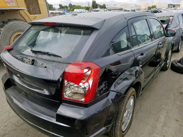 1B3HB48B08D674729 - 2008 DODGE CALIBER SX BLACK photo 4