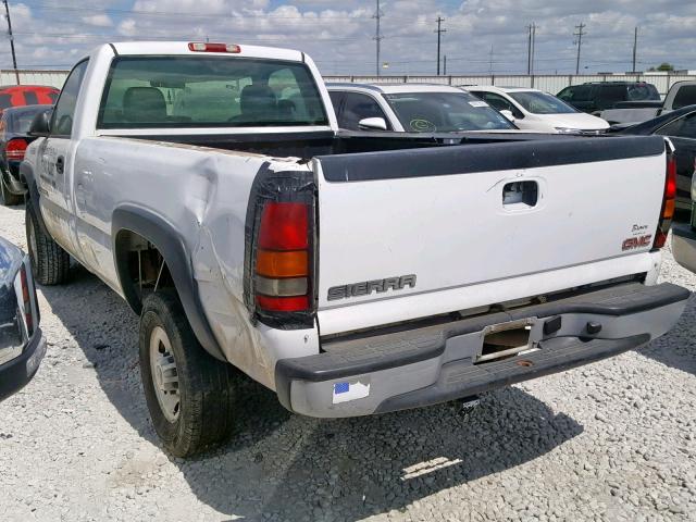 1GTHC24U45E343956 - 2005 GMC SIERRA C25 WHITE photo 3