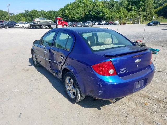 1G1AZ55F567825383 - 2006 CHEVROLET COBALT LTZ BLUE photo 3