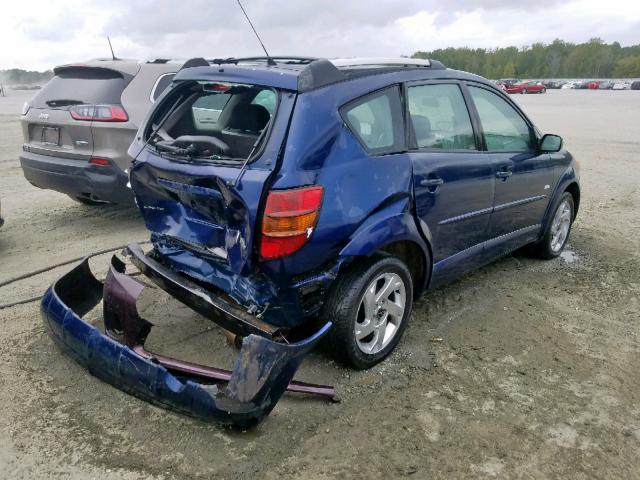 5Y2SM64894Z423502 - 2004 PONTIAC VIBE BLUE photo 4