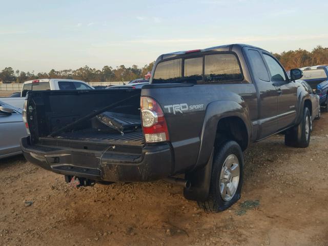 5TFTU4GNXFX076142 - 2015 TOYOTA TACOMA PRE GRAY photo 4