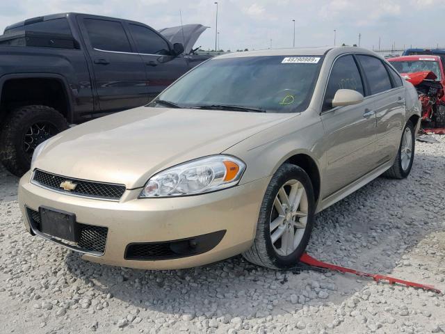 2G1WC5E34C1243930 - 2012 CHEVROLET IMPALA LTZ GOLD photo 2