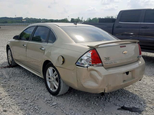 2G1WC5E34C1243930 - 2012 CHEVROLET IMPALA LTZ GOLD photo 3