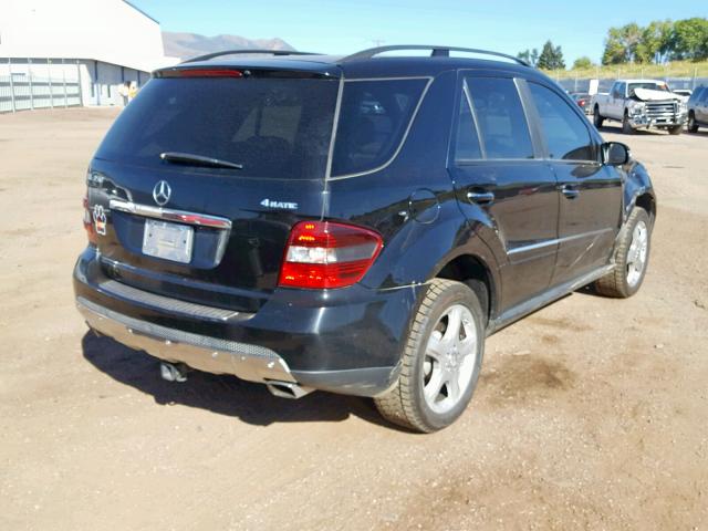 4JGBB86E78A367029 - 2008 MERCEDES-BENZ ML 350 BLACK photo 4