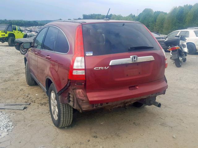 JHLRE387X8C028820 - 2008 HONDA CR-V EXL RED photo 3