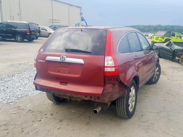 JHLRE387X8C028820 - 2008 HONDA CR-V EXL RED photo 4