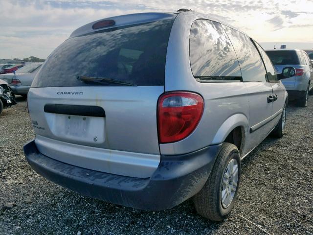 1D4GP25R17B238373 - 2007 DODGE CARAVAN SE GRAY photo 4