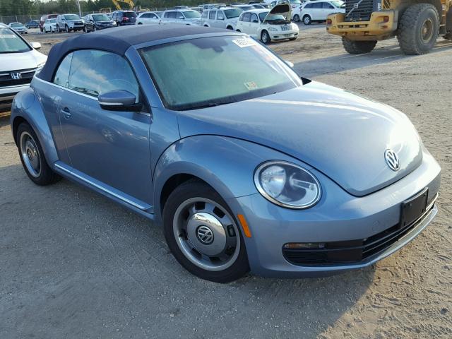 3VW517AT0GM810284 - 2016 VOLKSWAGEN BEETLE S/S BLUE photo 1