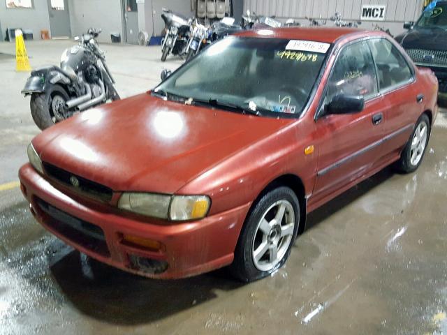 JF1GC4355YH502980 - 2000 SUBARU IMPREZA L RED photo 2