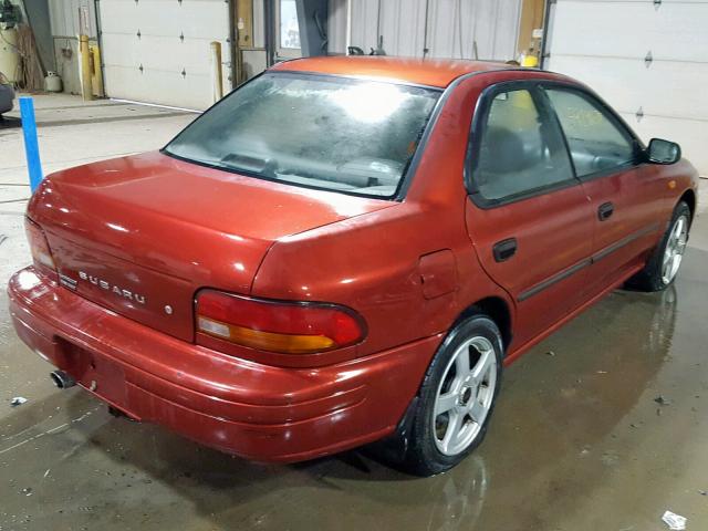 JF1GC4355YH502980 - 2000 SUBARU IMPREZA L RED photo 4