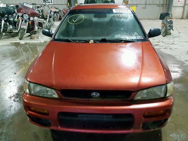 JF1GC4355YH502980 - 2000 SUBARU IMPREZA L RED photo 9