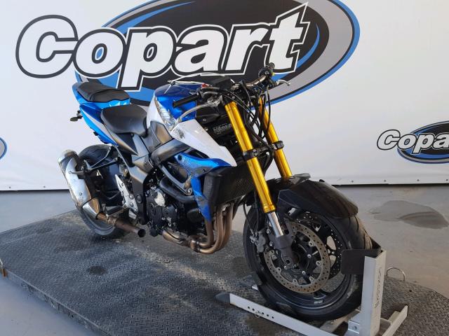 JS1GR7NA8F2100725 - 2015 SUZUKI GSX-S750 BLUE photo 1