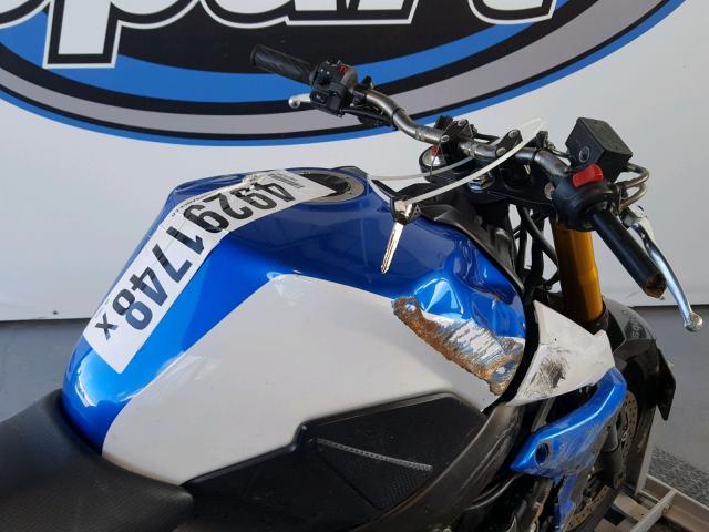 JS1GR7NA8F2100725 - 2015 SUZUKI GSX-S750 BLUE photo 5