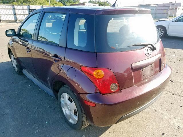 JTKKT624250119512 - 2005 TOYOTA SCION XA PURPLE photo 3