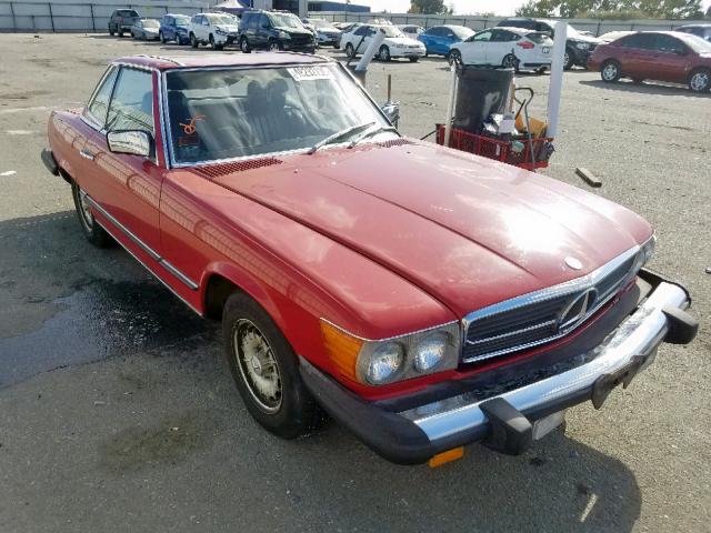 WDBBA45A4CB016238 - 1982 MERCEDES-BENZ 380 SL RED photo 1