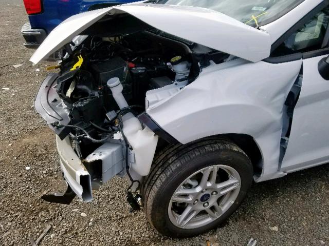 3FADP4BJ8KM141415 - 2019 FORD FIESTA SE WHITE photo 9