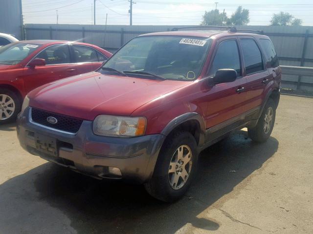 1FMYU93193KB87405 - 2003 FORD ESCAPE XLT RED photo 2