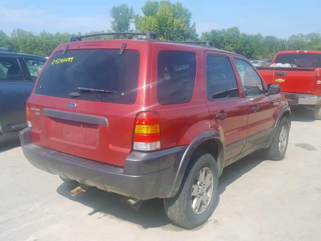 1FMYU93193KB87405 - 2003 FORD ESCAPE XLT RED photo 4