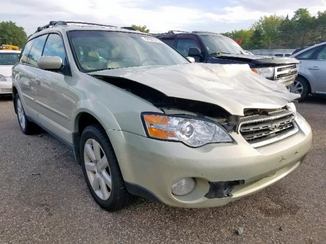 4S4BP62C477342949 - 2007 SUBARU OUTBACK OU GREEN photo 1