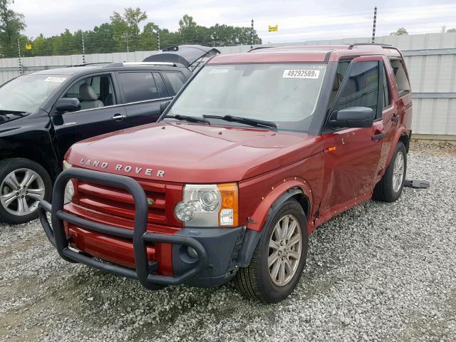 SALAE25417A428959 - 2007 LAND ROVER LR3 SE BURGUNDY photo 2