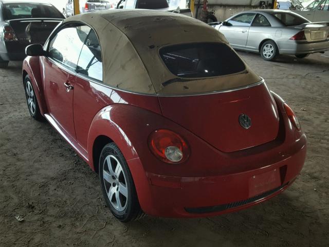 3VWRF31Y16M304307 - 2006 VOLKSWAGEN NEW BEETLE 红色 照片 3